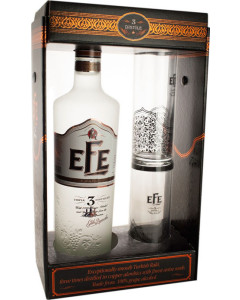 Efe Raki Black Label with 2 Glasses (if the shipping method is UPS or FedEx, it will be sent without box, and glasses)