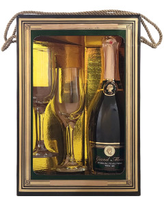 Grand Mane Dry Sparkling (if the shipping method is UPS or FedEx, it will be sent without box and glasses)