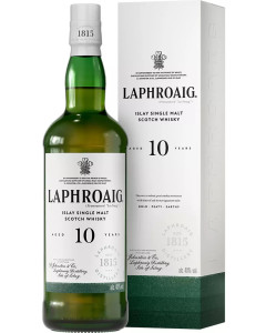 Laphroaig 10 Year Single Malt Scotch Whisky (if the shipping method is UPS or FedEx, it will be sent without box)
