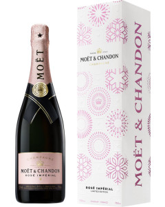 Moët & Chandon Brut Rose Champagne Winter Gift Box 2022 (if the shipping method is UPS or FedEx, it will be sent without box)