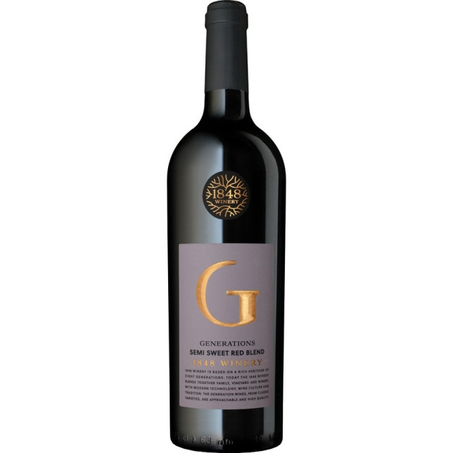 1848 Generations Semi Sweet Red Blend Mevushal 2024