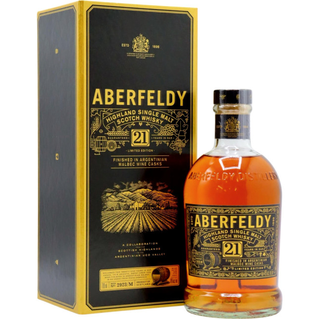 Aberfeldy 21 Year Malbec Wine Cask Highland Scotch