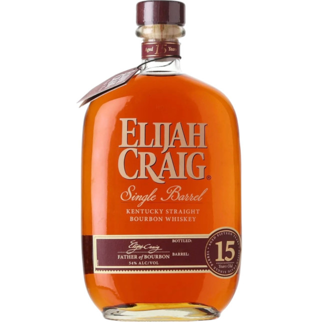 Elijah Craig Single Barrel 15 Year Kentucky Straight Bourbon Whiskey