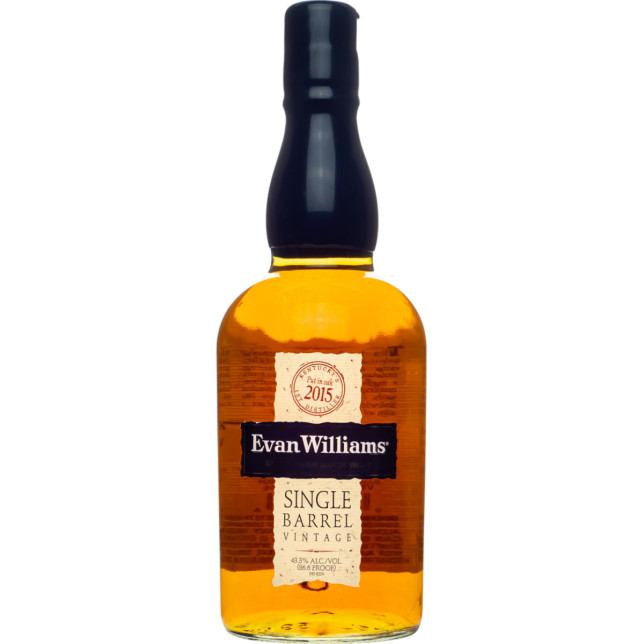 Evan Williams Single Barrel Bourbon Put in Oak 2015