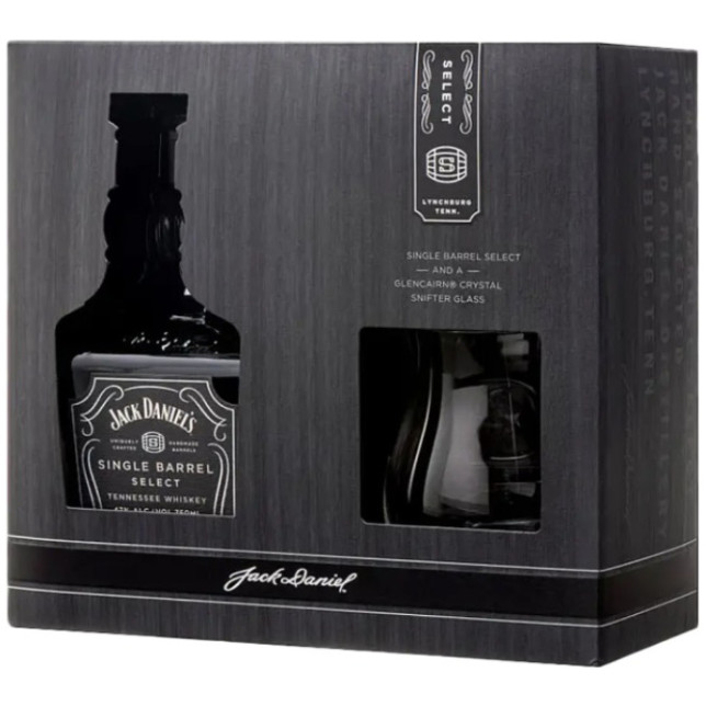 Jack Daniel's Single Barrel Select W/Glencairn Crystal Snifter Glass
