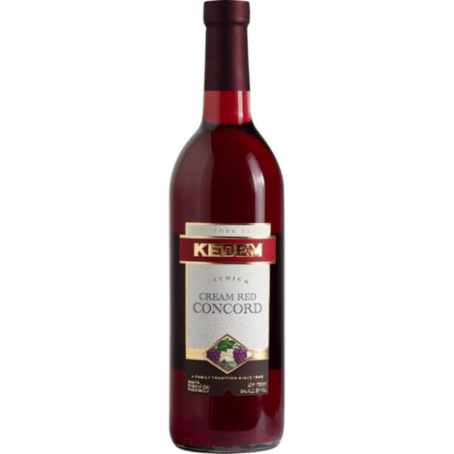 Kedem Premium Cream Red Concord Mevushal