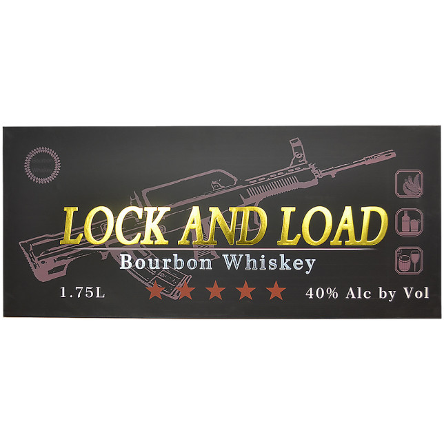 Lock and Load Gun Whisky Bullpop