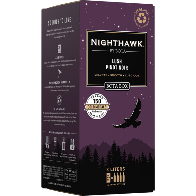 Bota Box Nighthawk Lush Pinot Noir