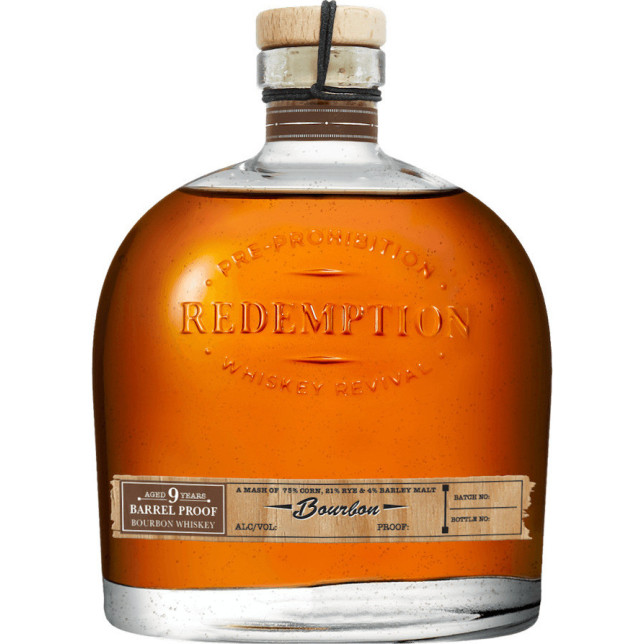 Redemption Barrel Proof 9 Year Old Straight Bourbon Whiskey