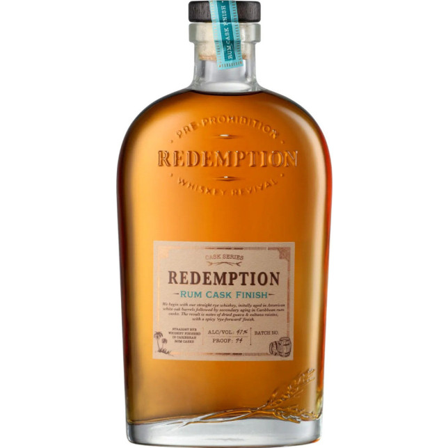 Redemption Rum Cask Straight Rye Whiskey