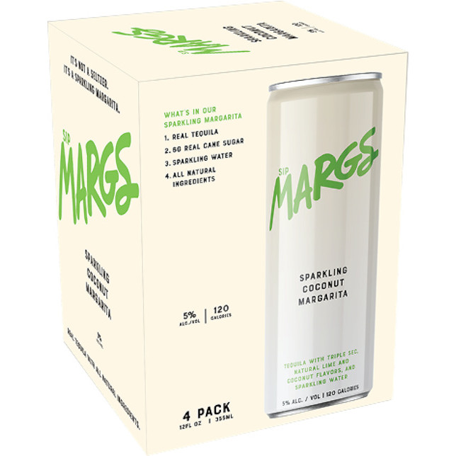 SipMargs Sparkling Coconut Margarita