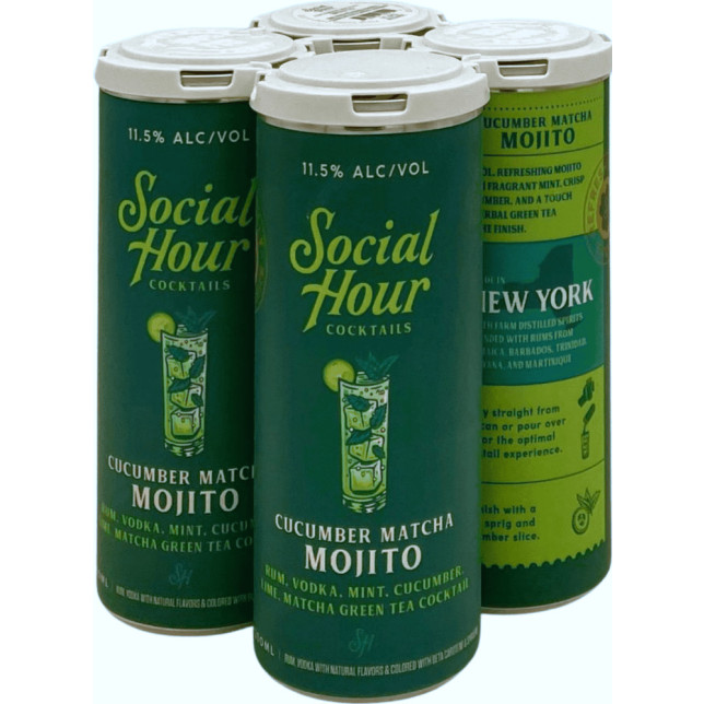 Social Hour Cocktails Cucumber Matcha Mojito