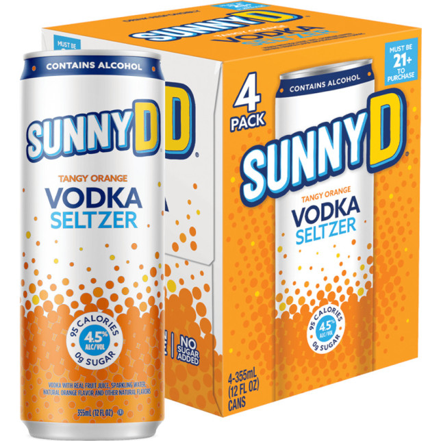 SunnyD Tangy Orange Vodka Seltzer