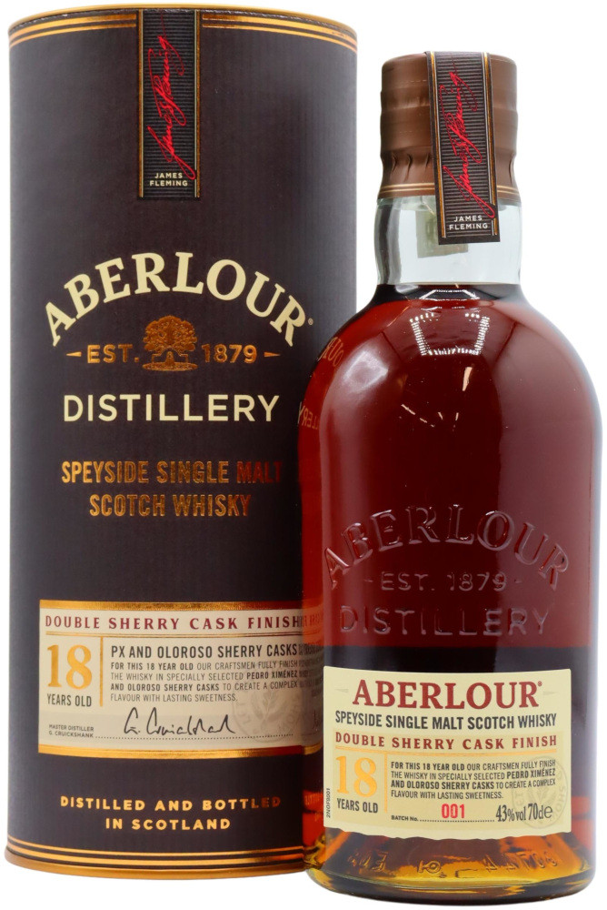 Aberlour Double Cask 18 Year Old Single Malt Scotch Whisky, Speyside,  Scotland