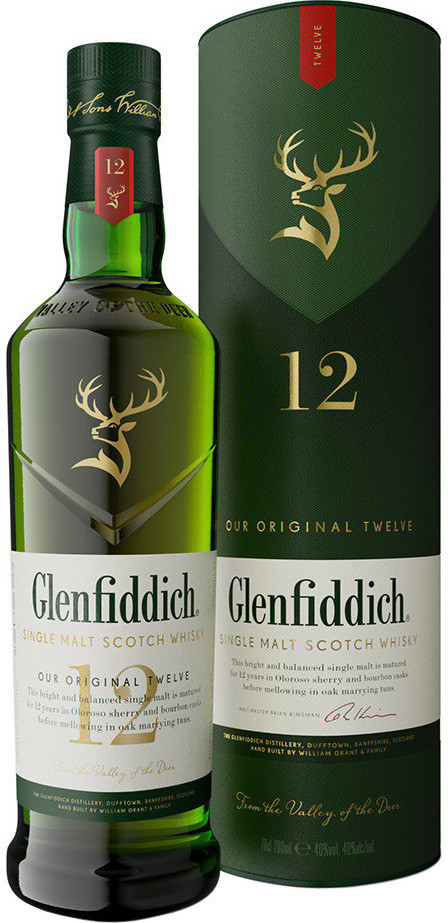 Glenfiddich 12 Year Old | Single Malt Scotch Whisky NV / 1.0 L.
