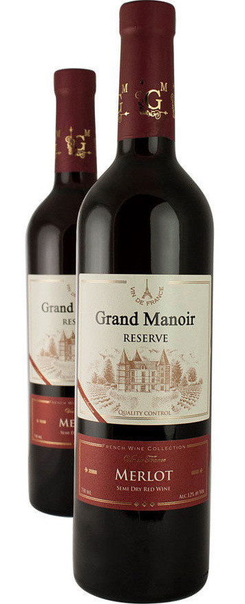 Grand Manoir Merlot Semi Dry 2020